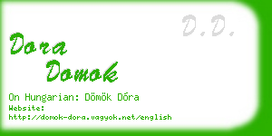 dora domok business card